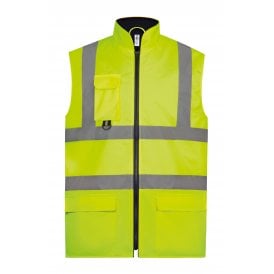 Hi-vis padded bodywarmer (HV005)