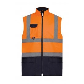 Hi-vis padded bodywarmer (HV005)