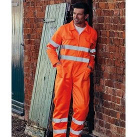 Yoko Hi-vis Polycotton Coverall (HV058)