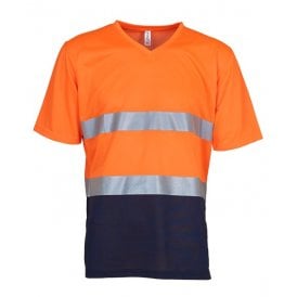 Hi-vis top cool super light v-neck t-shirt (HVJ910)