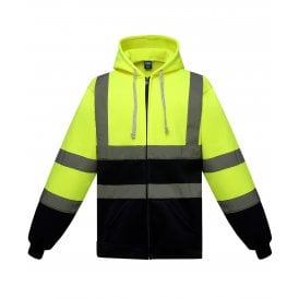 Yoko Hi-vis Zip Hoodie (HVK07)