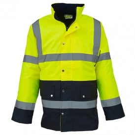 High visisibility two-tone motorway jacket (HVP302)