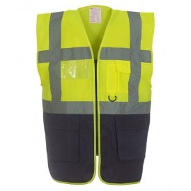 Multi-functional executive hi vis waistcoat (HVW801)